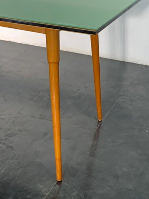 Table Black Floor Profiled with Brass Boards, 1950s-IJR-1141637