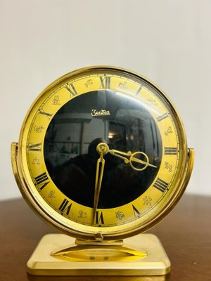 Table Clock in Brass from Zentra-SZM-1785539