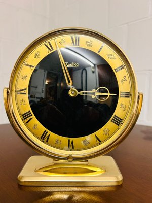 Table Clock in Brass from Zentra-SZM-1785539