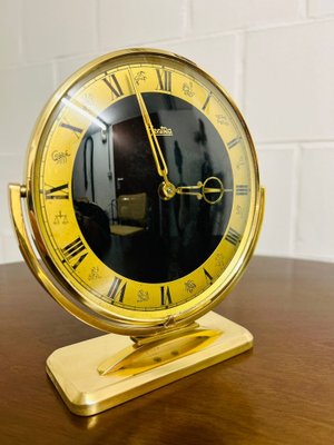 Table Clock in Brass from Zentra-SZM-1785539