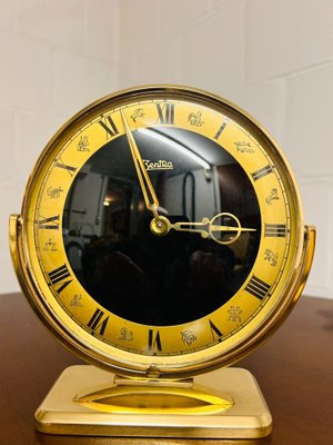 Table Clock in Brass from Zentra-SZM-1785539