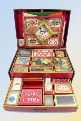 Table Games Box, France, 1930s, Set of 14-GKV-1788383