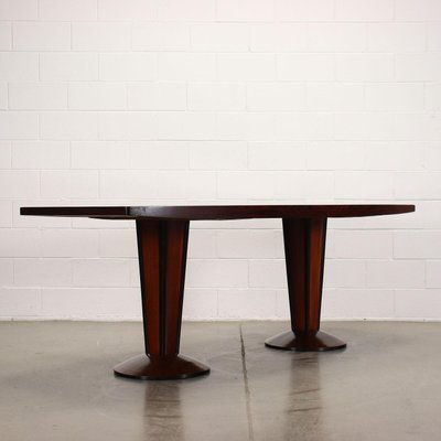 Table in Rosewood & Glass, Italy, 1950s-VMM-1371094