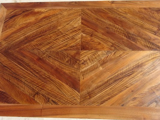 Table in Walnut and Herringbone Veneer, 1950s-ABK-2040214