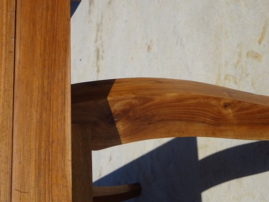 Table in Walnut and Herringbone Veneer, 1950s-ABK-2040214