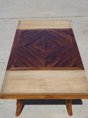 Table in Walnut and Herringbone Veneer, 1950s-ABK-2040214