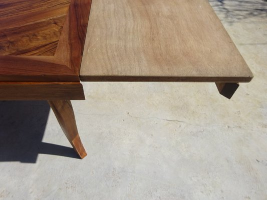 Table in Walnut and Herringbone Veneer, 1950s-ABK-2040214