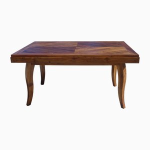 Table in Walnut and Herringbone Veneer, 1950s-ABK-2040214