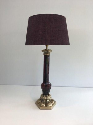 Table Lamp Attributed to Cristal & Bronze Paris, 1940s-BA-1365515