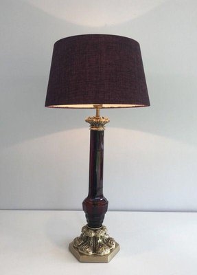 Table Lamp Attributed to Cristal & Bronze Paris, 1940s-BA-1365515