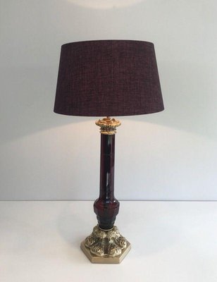 Table Lamp Attributed to Cristal & Bronze Paris, 1940s-BA-1365515