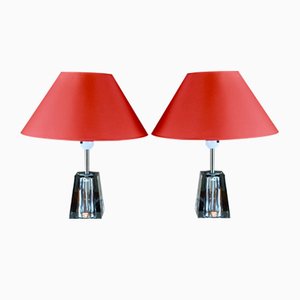 Table Lamp by Carl Fagerlund for Orrefors, Sweden, Set of 2-RNM-994433