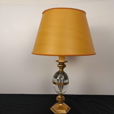 Table Lamp Egg Glass by Gabriella Crespi, 1970s-LMR-1727621