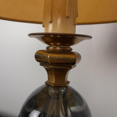 Table Lamp Egg Glass by Gabriella Crespi, 1970s-LMR-1727621