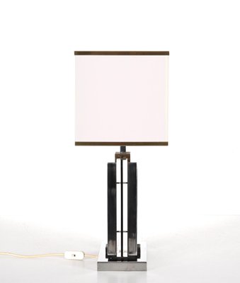 Table Lamp in Acrylic Glass, Chrome and Brass by Romeo Rega, Italy, 1970s-JDR-1419232