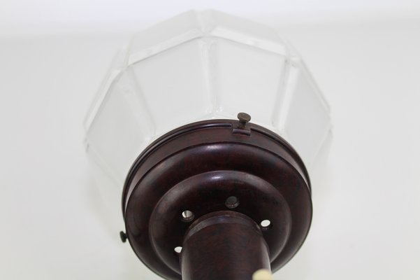 Table Lamp in Bakelite and Glass, 1930s-ZWH-1089048