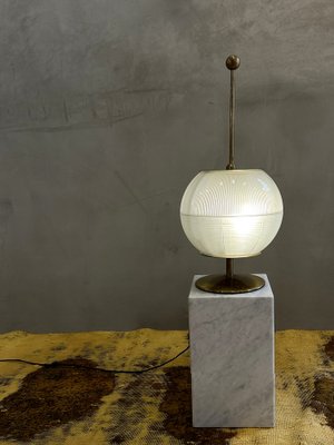 Table Lamp in Brass and Prismatic Glass from Galaxy, 1960s-ORR-1811501