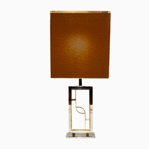 Table Lamp in Brass and Steel, 1960s-TKR-769581