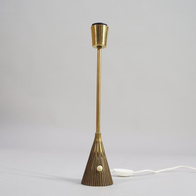 Table Lamp in Brass by Sonja Katzin for Asea, Sweden, 1950s-SGX-1723852