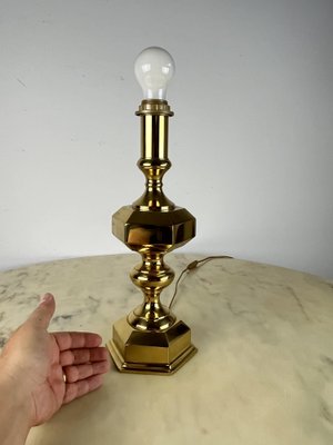 Table Lamp in Brass, Italy, 1980s-YST-1774409