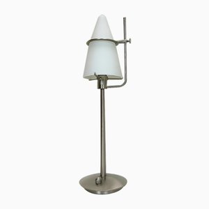 Table Lamp in Brushed Steel and Glass from Holtkötter-WZZ-1815722