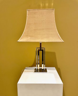 Table Lamp in Chrome and Brass, Italy, 1970s-XXA-1080073