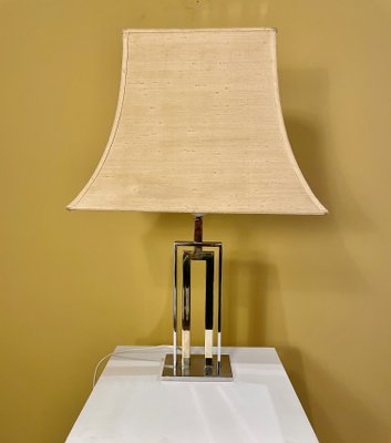 Table Lamp in Chrome and Brass, Italy, 1970s-XXA-1080073