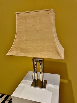 Table Lamp in Chrome and Brass, Italy, 1970s-XXA-1080073