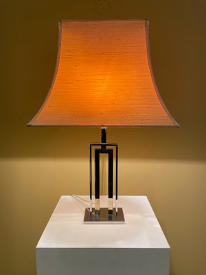 Table Lamp in Chrome and Brass, Italy, 1970s-XXA-1080073