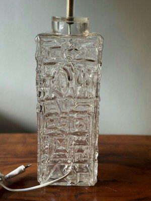 Table Lamp in Clear Glass from Stilarmatur, 1960s-ARN-2042330