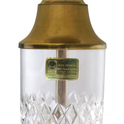 Table Lamp in Crystal with Floral Shade-FYZ-1322723