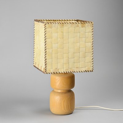 Table Lamp in Elm, 1970-GJR-2024444