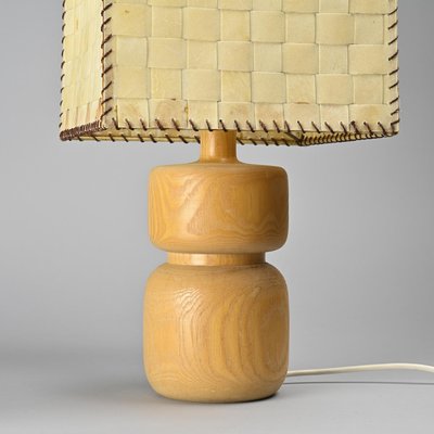 Table Lamp in Elm, 1970-GJR-2024444