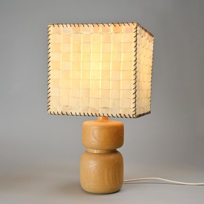 Table Lamp in Elm, 1970-GJR-2024444