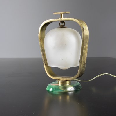 Table Lamp in Glass and Brass from Fontana Arte-SXX-1077237