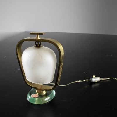 Table Lamp in Glass and Brass from Fontana Arte-SXX-1077237