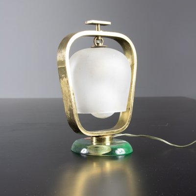 Table Lamp in Glass and Brass from Fontana Arte-SXX-1077237