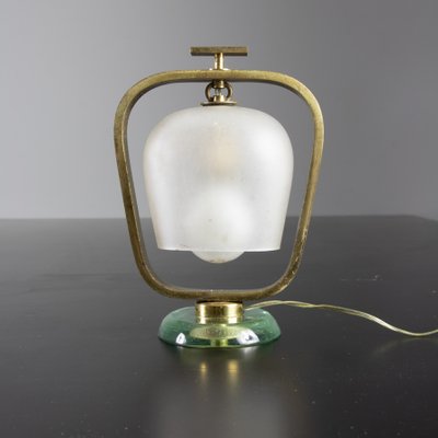 Table Lamp in Glass and Brass from Fontana Arte-SXX-1077237