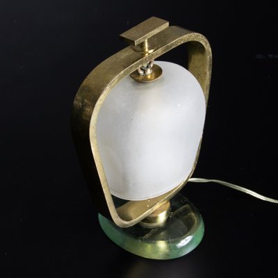 Table Lamp in Glass and Brass from Fontana Arte-SXX-1077237