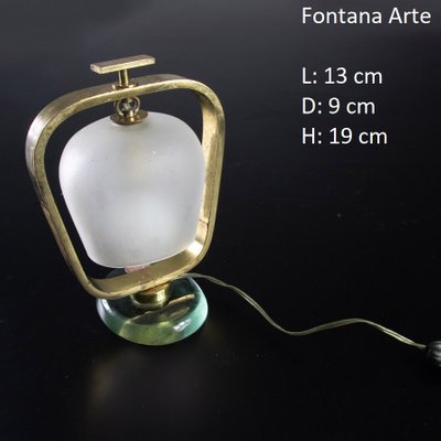 Table Lamp in Glass and Brass from Fontana Arte-SXX-1077237