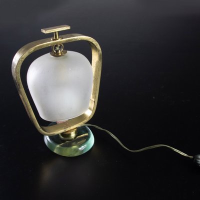 Table Lamp in Glass and Brass from Fontana Arte-SXX-1077237