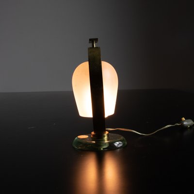 Table Lamp in Glass and Brass from Fontana Arte-SXX-1077237