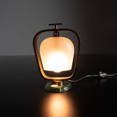 Table Lamp in Glass and Brass from Fontana Arte-SXX-1077237