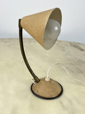 Table Lamp in Lacquered Metal and Brass, Italy, 1950s-YST-1736863