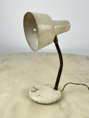 Table Lamp in Lacquered Metal and Brass, Italy, 1950s-YST-1736850