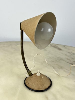 Table Lamp in Lacquered Metal and Brass, Italy, 1950s-YST-1736863