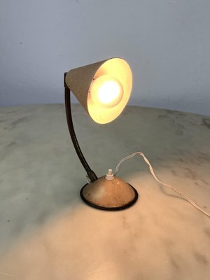 Table Lamp in Lacquered Metal and Brass, Italy, 1950s-YST-1736863