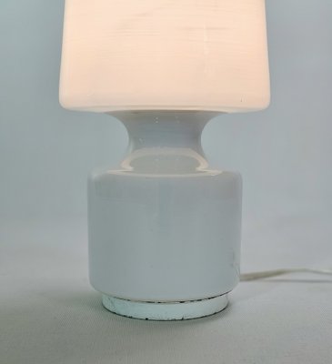 Table Lamp in Layered Milk Glass, Italy, 1960s-ZST-1806304