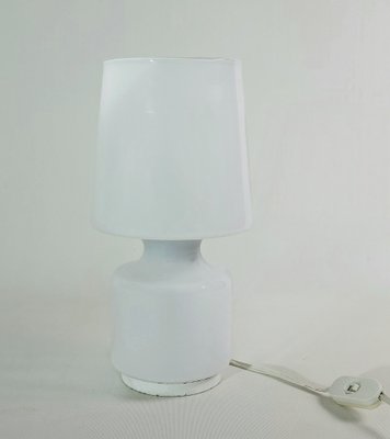 Table Lamp in Layered Milk Glass, Italy, 1960s-ZST-1806304