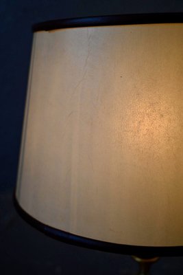 Table Lamp in Leather and Brass, 1960s-AIU-1795507